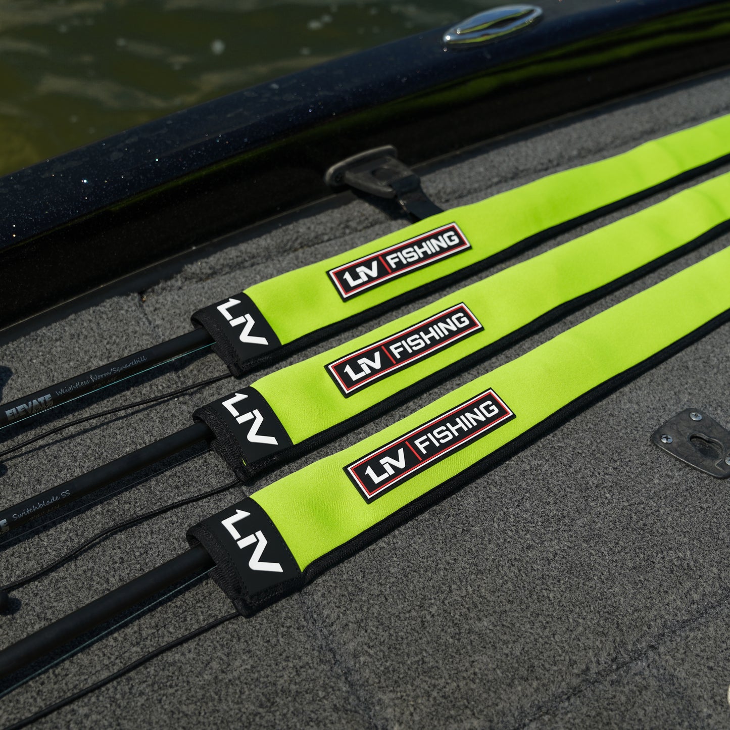 Lime Green Rod Sleeve - LIV FISHING