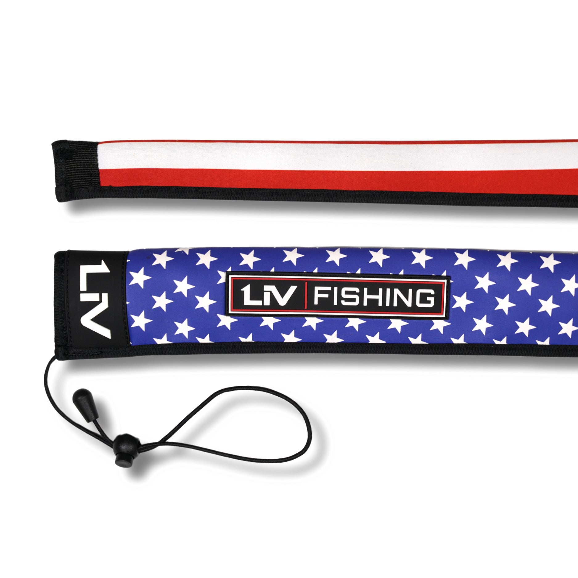 LIV Fishing Rod Sleeve Bottom Land Camo Casting Neoprene Snag-Resistant Floating Protective Cover LIV Fishing Rod Sleeve Bottom Land Camo Casting Neoprene Snag-Resistant Floating Protective Cover