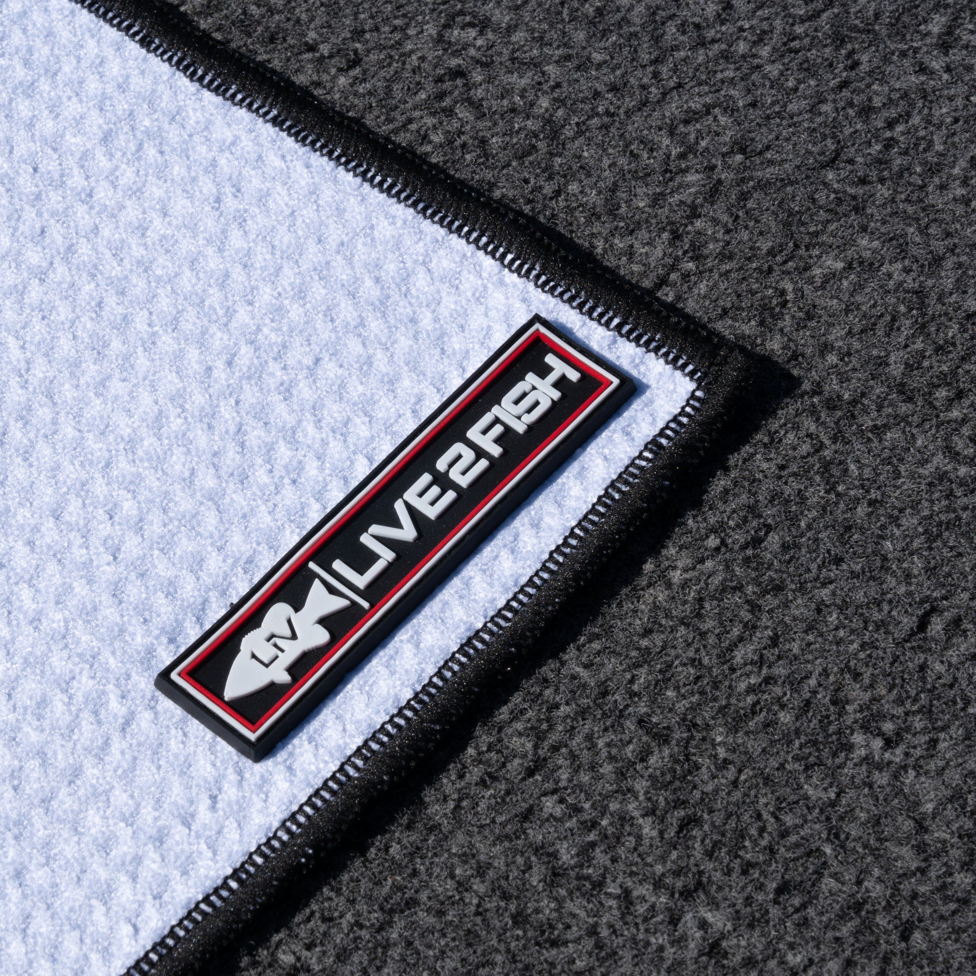 White Magnet Towel - LIVE 2 FISH