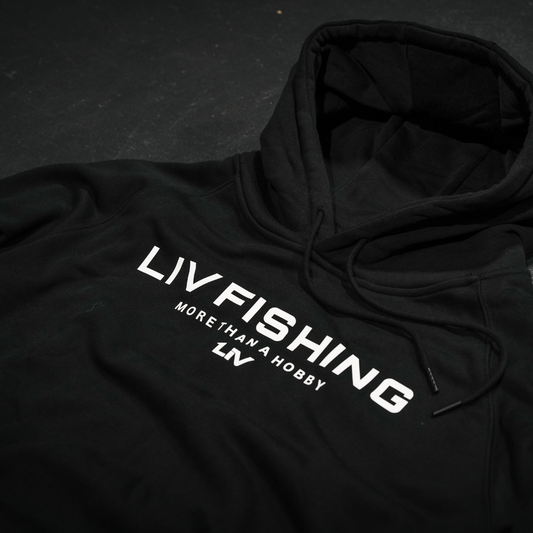 Elite Hoodie Black - LIV FISHING