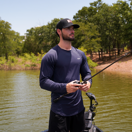 Navy Blue Sunshirt - LIV FISHING
