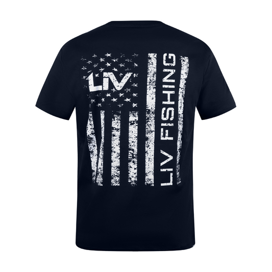 LIV Fishing Flag T Shirt - LIV FISHING