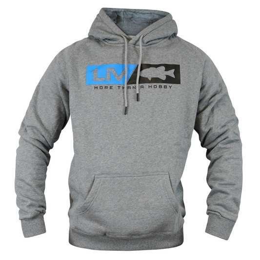 Logo Hoodie Grey - LIV FISHING
