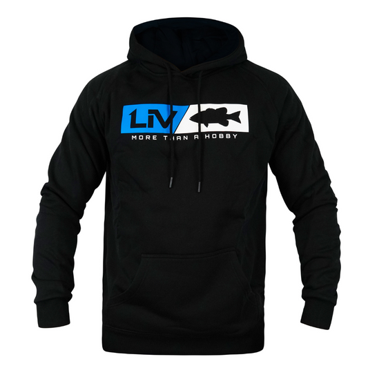Logo Hoodie Black - LIV FISHING