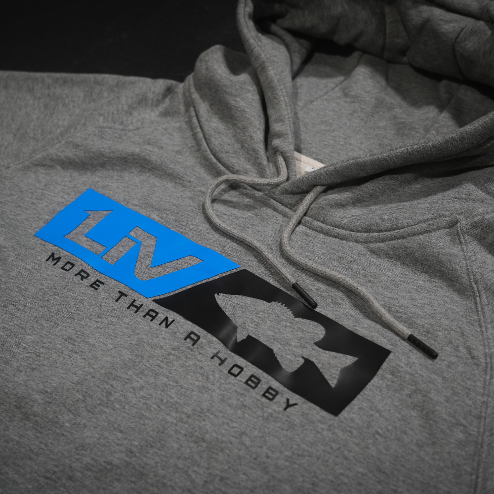 Logo Hoodie Grey - LIV FISHING