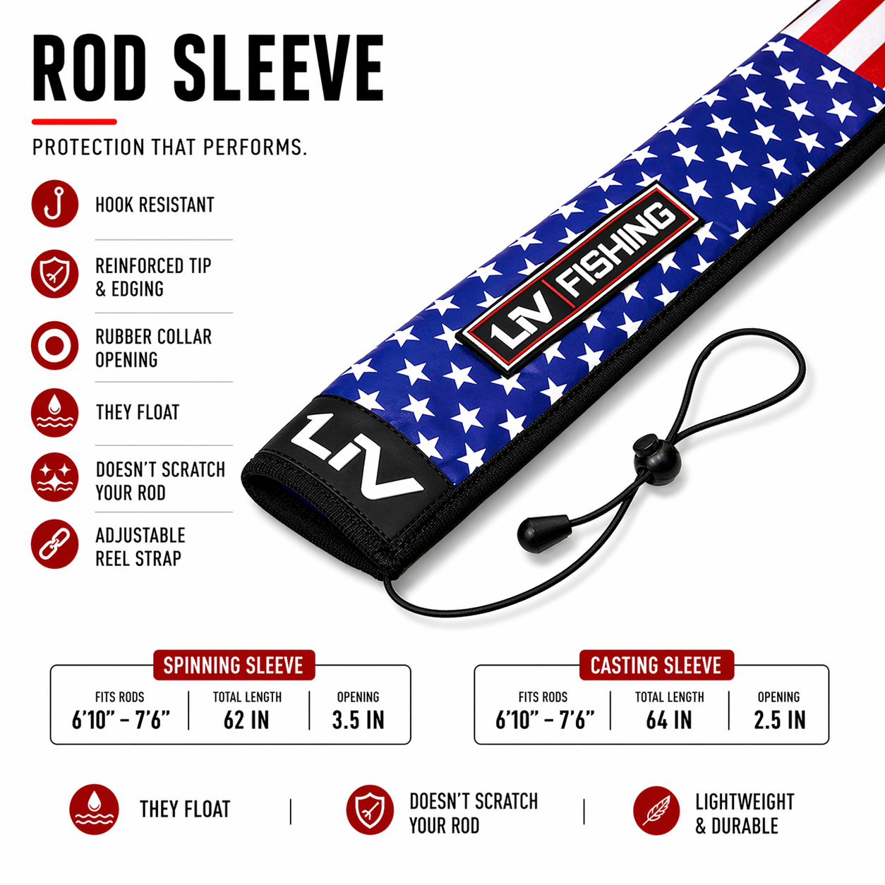 Flag Rod Sleeve - LIV FISHING