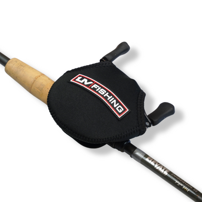 baitcast reel reel handle covers LIV Fishing Neoprene Casting Reel Cover Black – Baitcasting Reel Protective Case