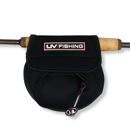 LIV Fishing Neoprene Reel Cover Medium Black – Spinning & Baitcasting Reel Protective Case LIV Fishing Neoprene Reel Cover Medium Black – Spinning & Baitcasting Reel Protective Case