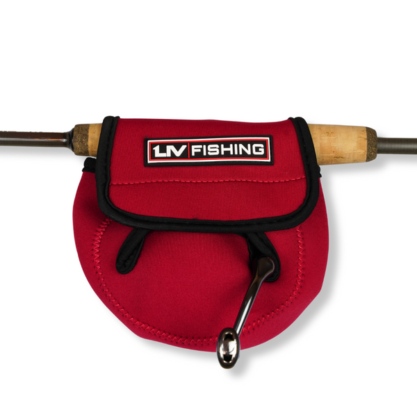 LIV Fishing Neoprene Reel Cover Large Red – Spinning & Baitcasting Reel Protective Case