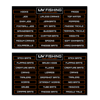 Tackle Label Sheet Pack