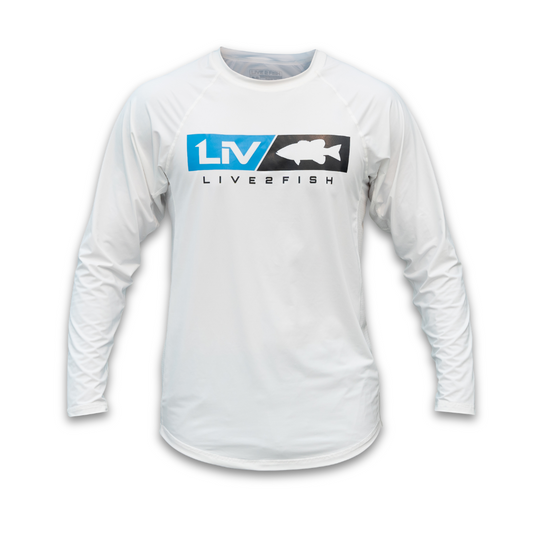 LIV Sunshirt White - LIVE 2 FISH