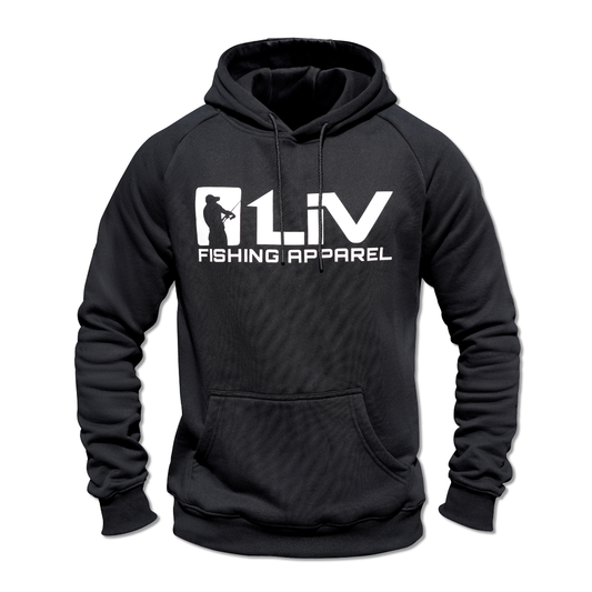 Angler Hoodie Black - LIVE 2 FISH
