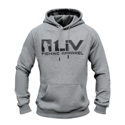 Angler Hoodie Grey - LIVE 2 FISH