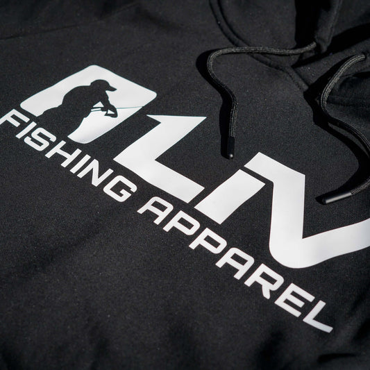 Angler Hoodie Black - LIVE 2 FISH